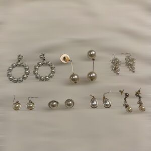Jewelry Bundle Earrings Set of 7 Pairs Sugarfix Pearl Earrings